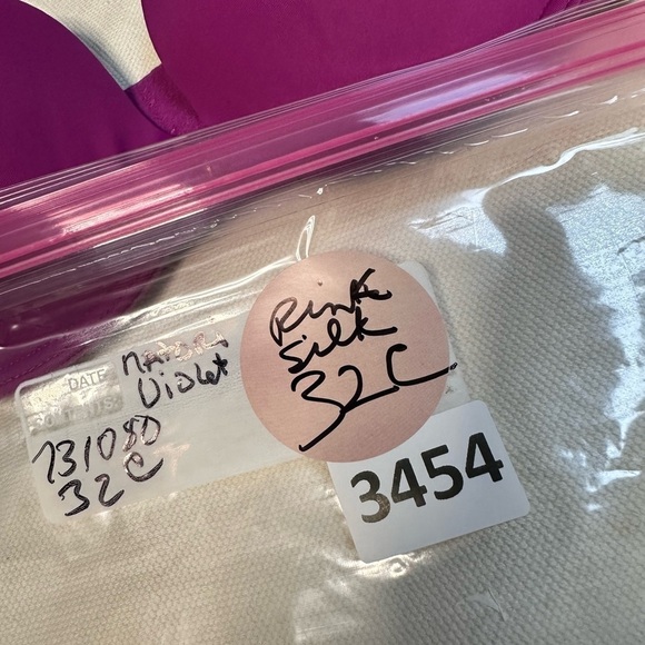 BRA NATORI 32C Violet 731080 underwire lightly padded 3454 PS - Picture 12 of 12